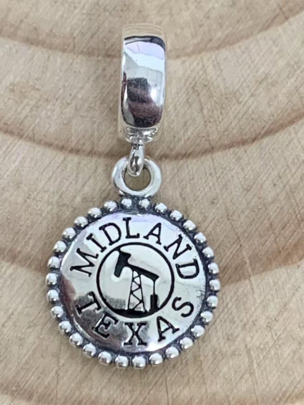 Pandora Midland, Texas Exclusive Charm, S925 Silver Jewelry